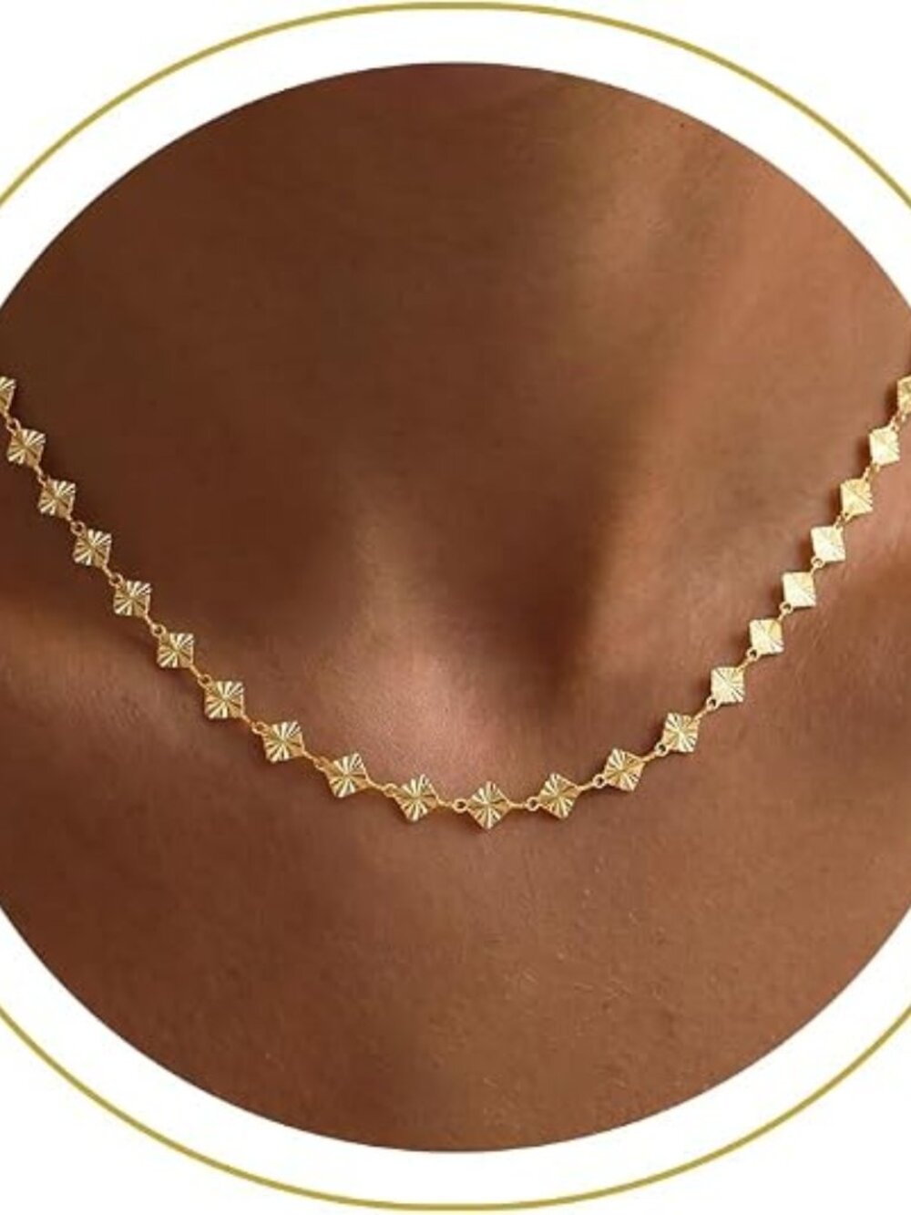Robaice Necklaces for Women, 14K Gold/Silver Plated Chain Necklace